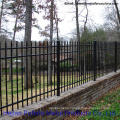 Heavy Duty 5 FT. H X 8 FT. W Black Metal Garden Fence Panel